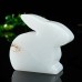 2" Blue Chalcedony Rabbit Carved Standing Statue Natural Crystal Decor Healing