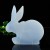 2.7" Blue Chalcedony Rabbit Carved Standing Statue Natural Crystal Decor Healing