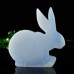 2.7" Blue Chalcedony Rabbit Carved Standing Statue Natural Crystal Decor Healing