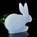 2.7" Blue Chalcedony Rabbit Carved Standing Statue Natural Crystal Decor Healing