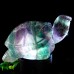 4.37" Green Fluorite Turtle Statue Natural Crystal Decor Healing Stone Sculpture