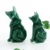 Natural Green Aventurine Fox Crystal Quartz Carved Statue Stone Art Sculpture