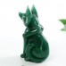 Natural Green Aventurine Fox Crystal Quartz Carved Statue Stone Art Sculpture