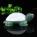 3.3" Natural Crystal Turtle Blue Chalcedony Green Aventurine Stone Quartz Statue