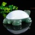 3.3" Natural Crystal Turtle Blue Chalcedony Green Aventurine Stone Quartz Statue