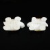 3.3" Natural Crystal Turtle Yellow Chalcedony Ivory Jade Stone Quartz Statue