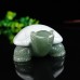 3.3" Natural Crystal Turtle Blue Aventurine White Turquoise Stone Quartz Statue