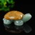 2.1" Natural Crystal Turtle Yellow Chalcedony Green Aventurine Quartz Statue