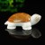 2.1" Natural Crystal Turtle Yellow Chalcedony Ivory Jade Stone Quartz Statue