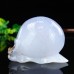 4" Realistic Snail Hand Carved Blue Chalcedony Natural Crystal Animal Ornaments