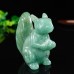 3" Squirrel Hand Carvings Green Aventurine Animal Statue Natural Crystal Quartz 1PC