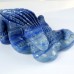 13" Crocodile Hand Carvings Blue Aventurine Natural Crystal Statue Ornaments