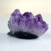 4" Hedgehog Hand Carvings Amethyst Quartz Cluster Geode Natural Crystal Statue