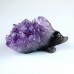 4" Hedgehog Hand Carvings Amethyst Quartz Cluster Geode Natural Crystal Statue