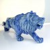 14“ Lion Hand Carvings Blue Aventurine Natural Crystal Statue Ornaments