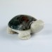 2" 3" Natural Crystal Turtle Carvings African Blood Stone White Jade Lucky Statue