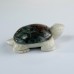 2" 3" Natural Crystal Turtle Carvings African Blood Stone White Jade Lucky Statue