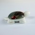 2" 3" Natural Crystal Turtle Carvings African Blood Stone White Jade Lucky Statue