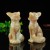 3" Fox Hand Carving Yellow Chalcedony Jasper Stone Quartz Natural Crystal Statue