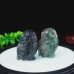 2.5" Owl Hand Carvings Green Fluorite Quartz Stone Natural Crystal Statue Animal