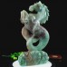 11" Amazonite Stone Sea Horse Hand Carvings Natural Crystal Statue Reiki Healing