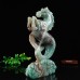 11" Amazonite Stone Sea Horse Hand Carvings Natural Crystal Statue Reiki Healing