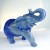 Elephant Hand Carvings Blue Aventurine Stone Natural Crystal Statue Ornaments