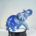 Elephant Hand Carvings Blue Aventurine Stone Natural Crystal Statue Ornaments