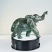 Elephant Hand Carved Nine Dragon Jade Stone Natural Crystal Statue Ornaments