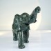 Elephant Hand Carved Nine Dragon Jade Stone Natural Crystal Statue Ornaments