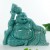 7" Amazonite Stone Happy Maitreya Buddhist Buddha Statue Natural Crystal Sculpture