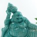 7" Amazonite Stone Happy Maitreya Buddhist Buddha Statue Natural Crystal Sculpture