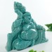 7" Amazonite Stone Happy Maitreya Buddhist Buddha Statue Natural Crystal Sculpture