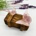 Natural Crystal Agate Gemstone Crazy Lace Agate Rose Quartz Butterfly Wall Decorations 3d Crystal Butterfly Colorful  Hand Craved 3d Butterflies Crafts