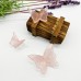 Natural Crystal Agate Gemstone Crazy Lace Agate Rose Quartz Butterfly Wall Decorations 3d Crystal Butterfly Colorful  Hand Craved 3d Butterflies Crafts