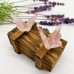 Natural Crystal Agate Gemstone Crazy Lace Agate Rose Quartz Butterfly Wall Decorations 3d Crystal Butterfly Colorful  Hand Craved 3d Butterflies Crafts