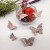 Natural Rhodonite 3D Lucky Butterfly Agate Crystal Flying Butterfly For Table Top Diy Decorative