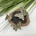 3D Crystal Butterfly Hand Craft Dalmatian Skin Jasper Lucky Flying Butterfly Art Craft For Home Decoration