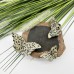 3D Crystal Butterfly Hand Craft Dalmatian Skin Jasper Lucky Flying Butterfly Art Craft For Home Decoration