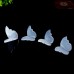 2.3" Blue Chalcedony Butterfly Wings Carved Natural Crystal Statue Decor Healing