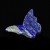 2" Apis Lazuli Butterfly Wings 3D Carved Natural Crystal Statue Decor Healing