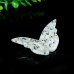 3" Tianshan Blue Stone Butterfly Wings Carved Natural Crystal Statue Healing