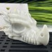 2.5 -3Inches Crystal Dragon Skull, Ivory Jade Crystal Dragon Skull  Home Decor Crystal Statue