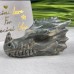 3 Inches Nine Dragon Jade Crystal Dargon Skull 147g  75mm 47mm 45mm