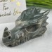 3 Inches Nine Dragon Jade Crystal Dargon Skull 147g  75mm 47mm 45mm