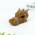 3" Dragon Head Skull Chalcedony Jasper Carved Natural Crystal Statue Healing