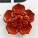 Gemstone Carved Crystal Lotus, Lotus Carving, Red Jasper Crystal Lotus for Jewelry Making