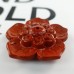 Gemstone Carved Crystal Lotus, Lotus Carving, Red Jasper Crystal Lotus for Jewelry Making