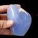 378g 3.15" Blue Chalcedony Irregular Polish Rough Specimen Natural Crystal Energy Stone