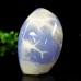 378g 3.15" Blue Chalcedony Irregular Polish Rough Specimen Natural Crystal Energy Stone